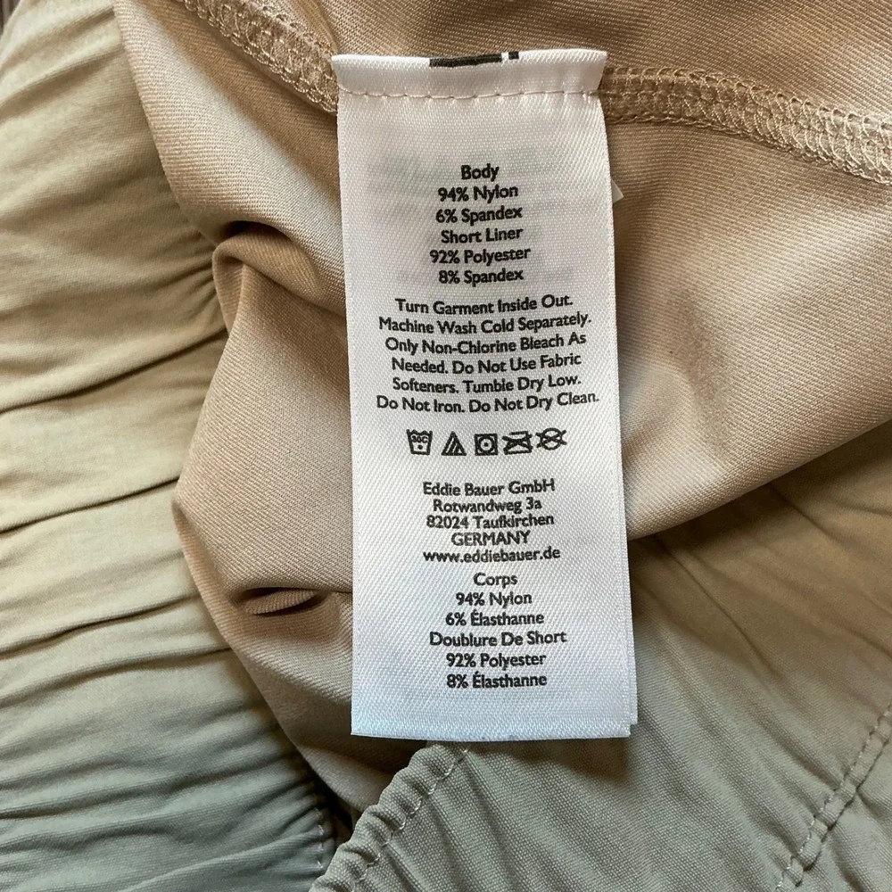 Eddie Bauer Skort Women 10 Tan Travex Skirt Hiking Golf Activewear Outdoor